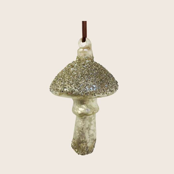 Glass Mushroom Ornament