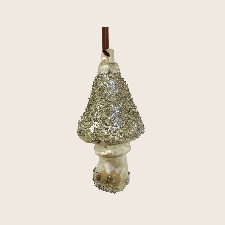 Glass Mushroom Ornament