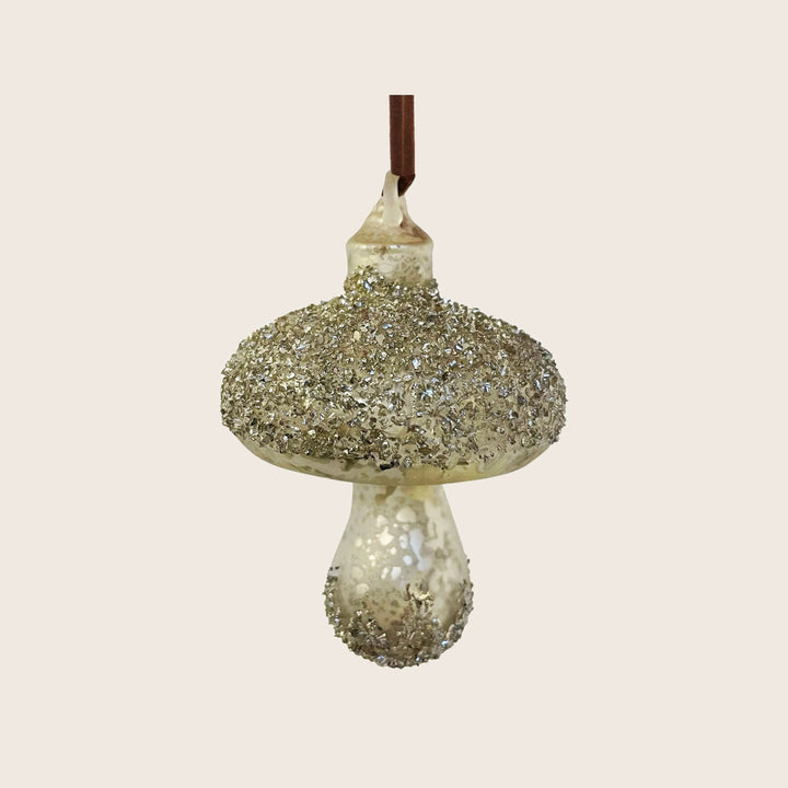 Glass Mushroom Ornament