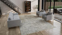 Grey Traditional Wool Silk Blend Rug - 9'11" x 14'2"