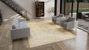 Ivory Transitional Wool Rug - 9'1" x 12'3"