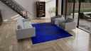 Blue Overdyed Wool Rug - 8'1" x 10'4"