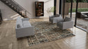 Black and Blue Modern Wool Rug - 9'3'' x 11'10''