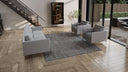 Grey Modern Wool Blend Rug - 8'2" x 10'