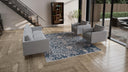 Blue Modern Wool Blend Rug - 8' x 10'1"