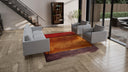 Multicolored Modern Abstract Area Rug - 8' x 10'