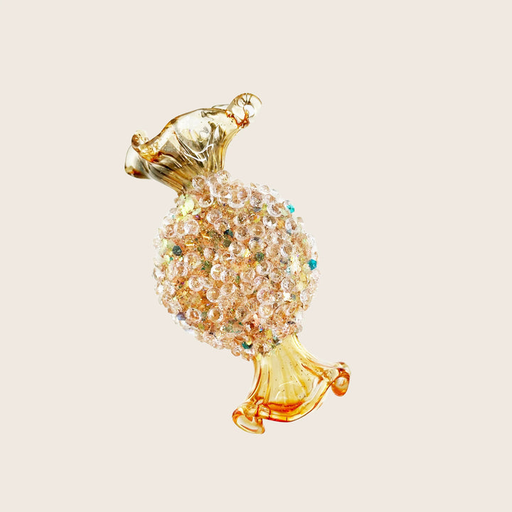 Beaded Glass Candy Ornament