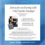 An Evening With Chef Ayesha Nurdjaja