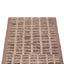 Brown and Grey Zameen Modern Wool Runner - 2'11" x 12'8"