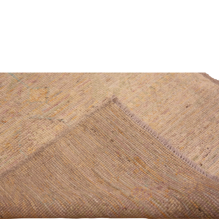 Beige Zameen Modern Wool Runner - 2'9" x 9'8"