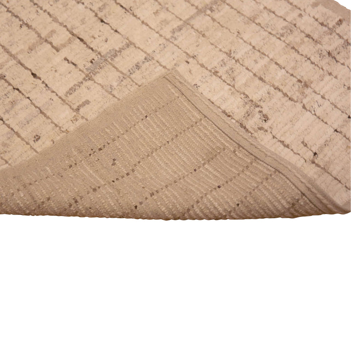 Brown Zameen Modern Wool Runner - 2'9" x 9'8"