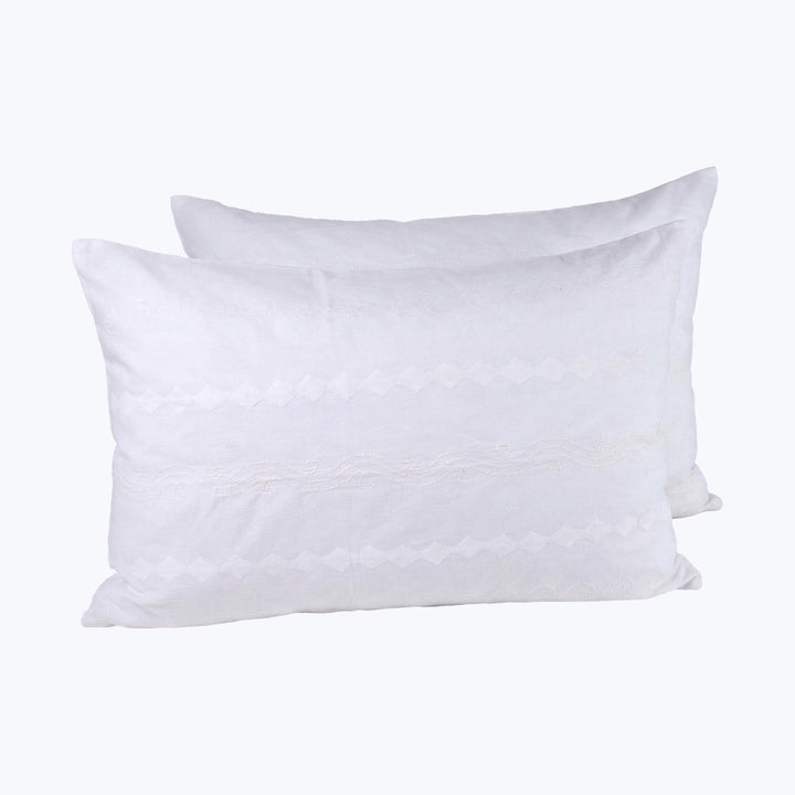 White Applique Pillowcase