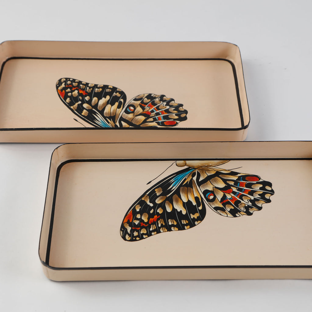 Flora Left Wing Handpainted Iron Tray Default Title