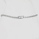 Contemporary Platinum Diamond Line Bracelet