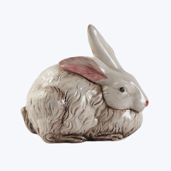 Handpainted Ceramic Easter Bunny, Brown Default Title