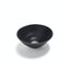 Minimalistic black bowl with matte finish on white background.