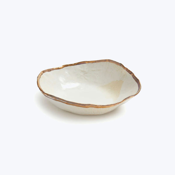 Porcelain Soup Bowl Gold Luster Default Title