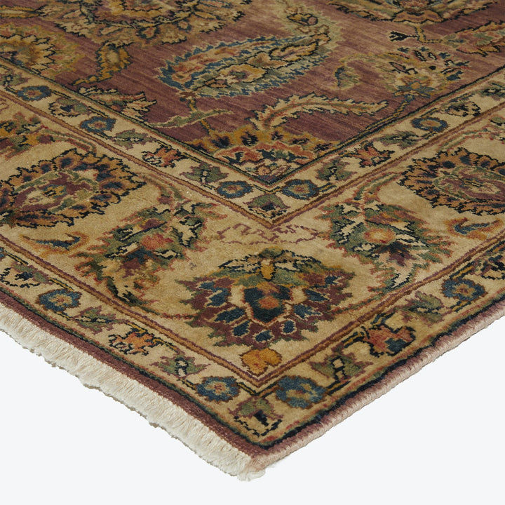 Exquisite hand-woven rug showcasing intricate designs and vibrant colors.