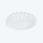 White scalloped dish with shell design, elegant and decorative piece.