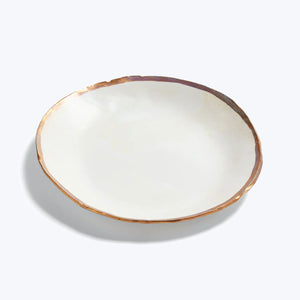 Porcelain Share Plate Gold Luster Default Title