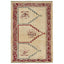 Traditional rug with distinctive pattern showcases Middle Eastern or Central Asian influences.