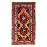Exquisite hand-woven rug with rich colors and intricate traditional design.