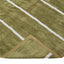 Realistic rug mimicking a green sports field with white markings.
