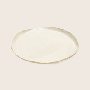 Round Porcelain Platter White Default Title