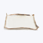 Gold Luster Porcelain Square Tray Default Title