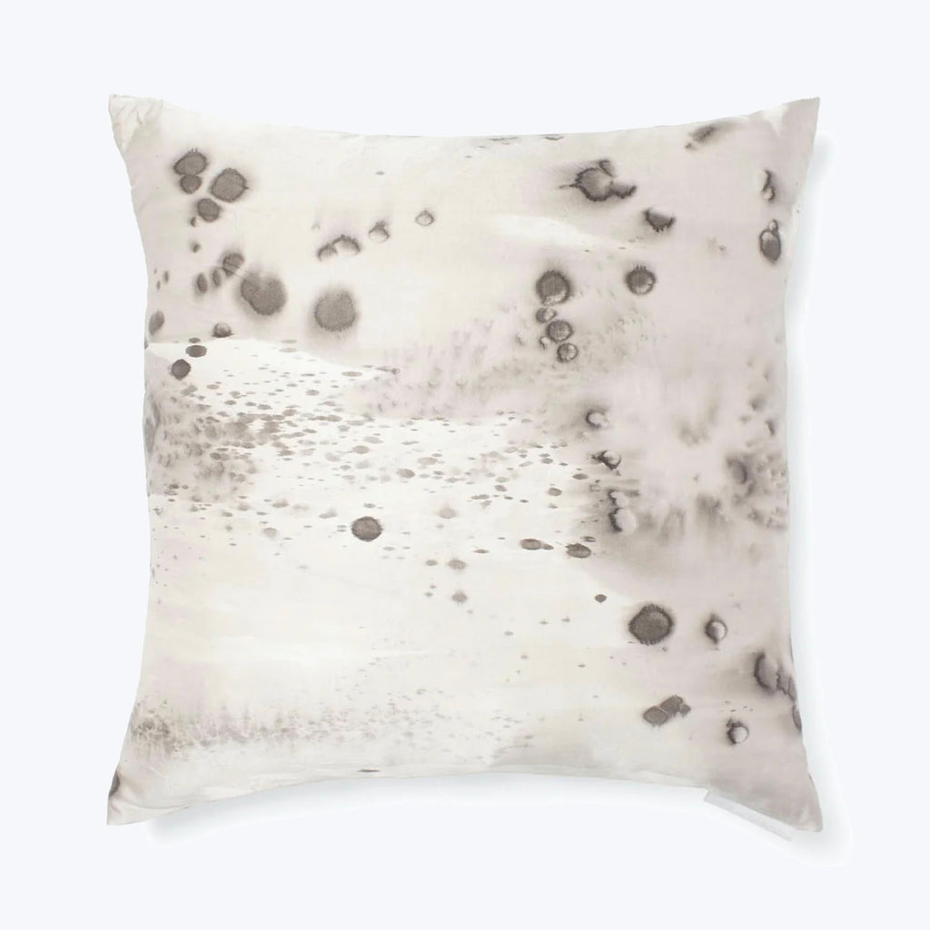 Charcoal Spots Silk Pillow Default Title
