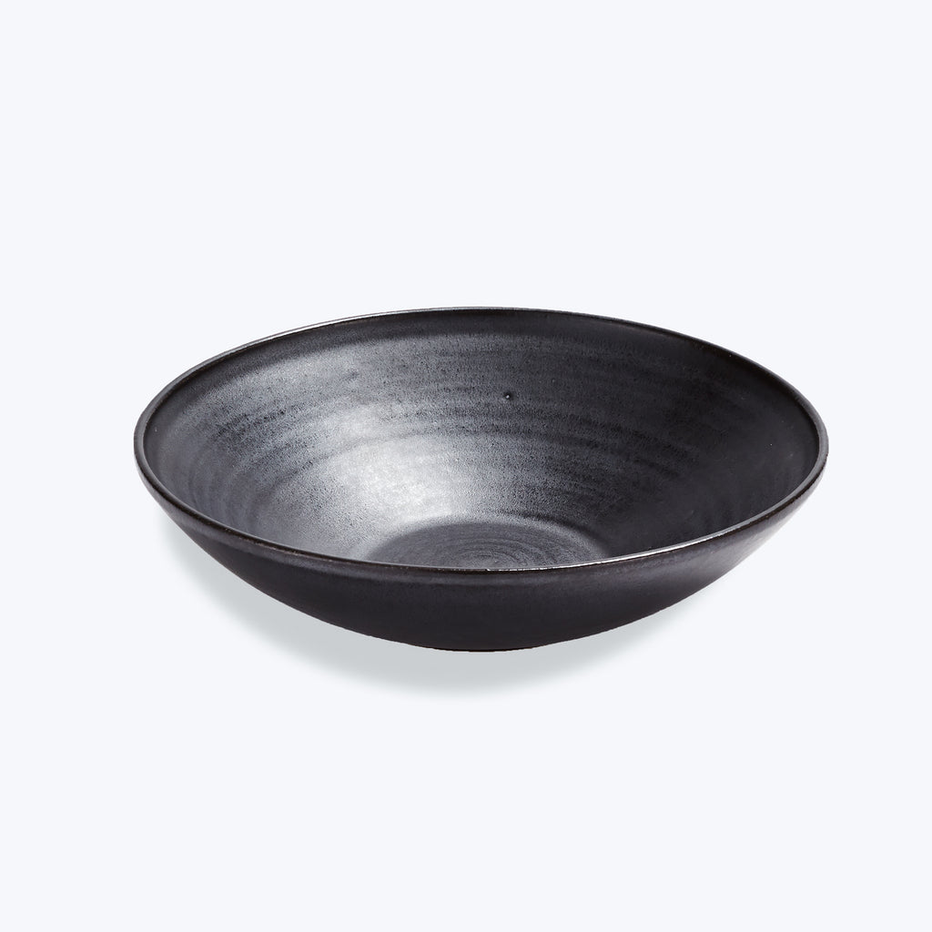 Cocina Shallow Bowl-Dark Grey