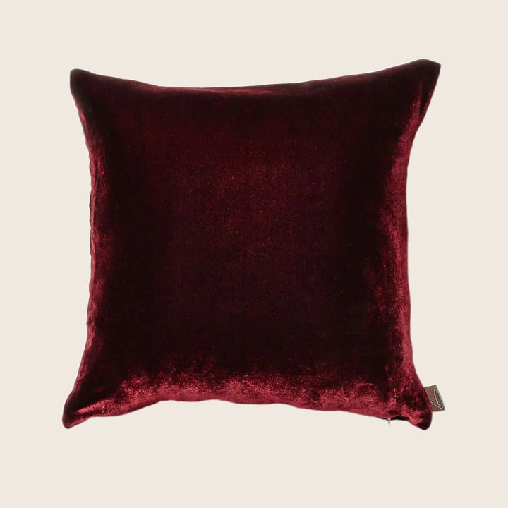 Velvet Pillow Eggplant-18"x18"