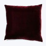 Velvet Pillow Eggplant-24"x24"