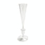 Exquisite clear glass champagne flute with elegant conical design
