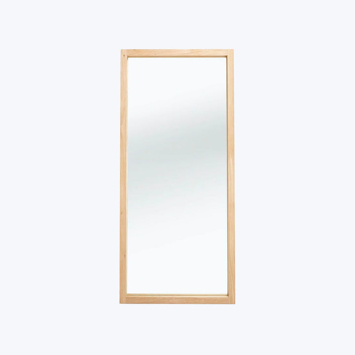 Ethnicraft Oak Light Frame Floor Mirror Default Title