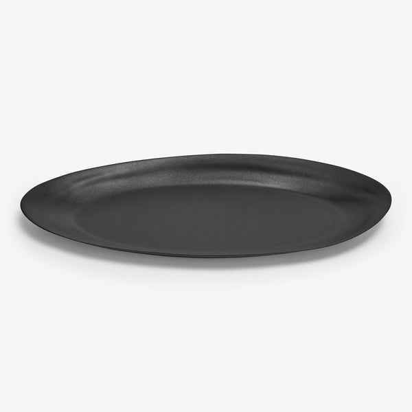 Ripple Small Platter-Dark Gray