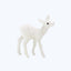 Glittery deer fawn figurine for festive holiday decoration display.