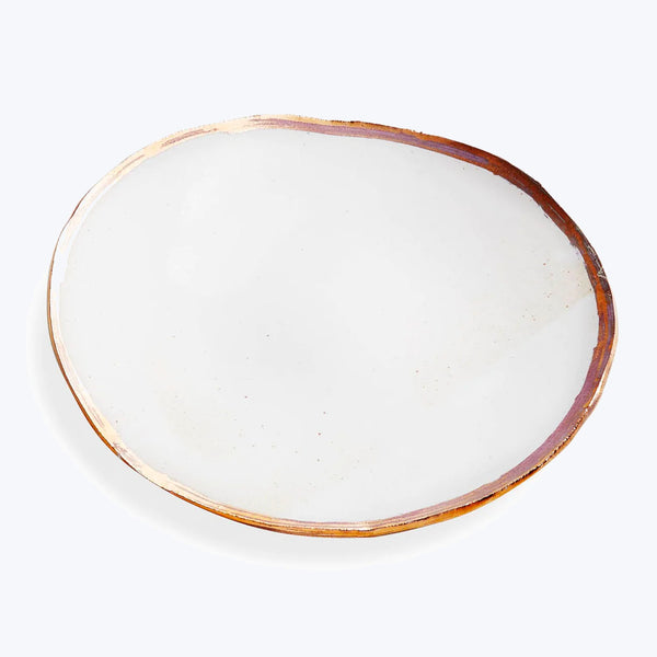 Porcelain Bread and Butter Plate Gold Luster Default Title