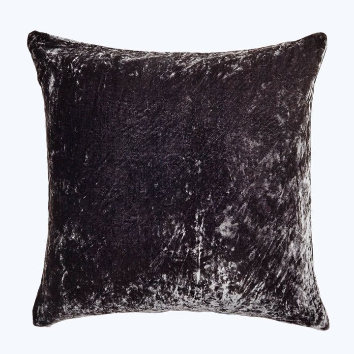 Square velvet pillow with gradient shading adds luxury to decor