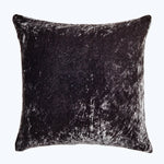 Square velvet pillow with gradient shading adds luxury to decor