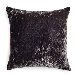 Luminous Velvet Pillow-Charcoal