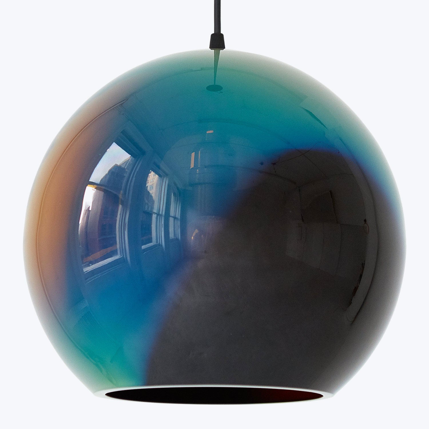 Black Iris Globe Pendant Lamp Default Title
