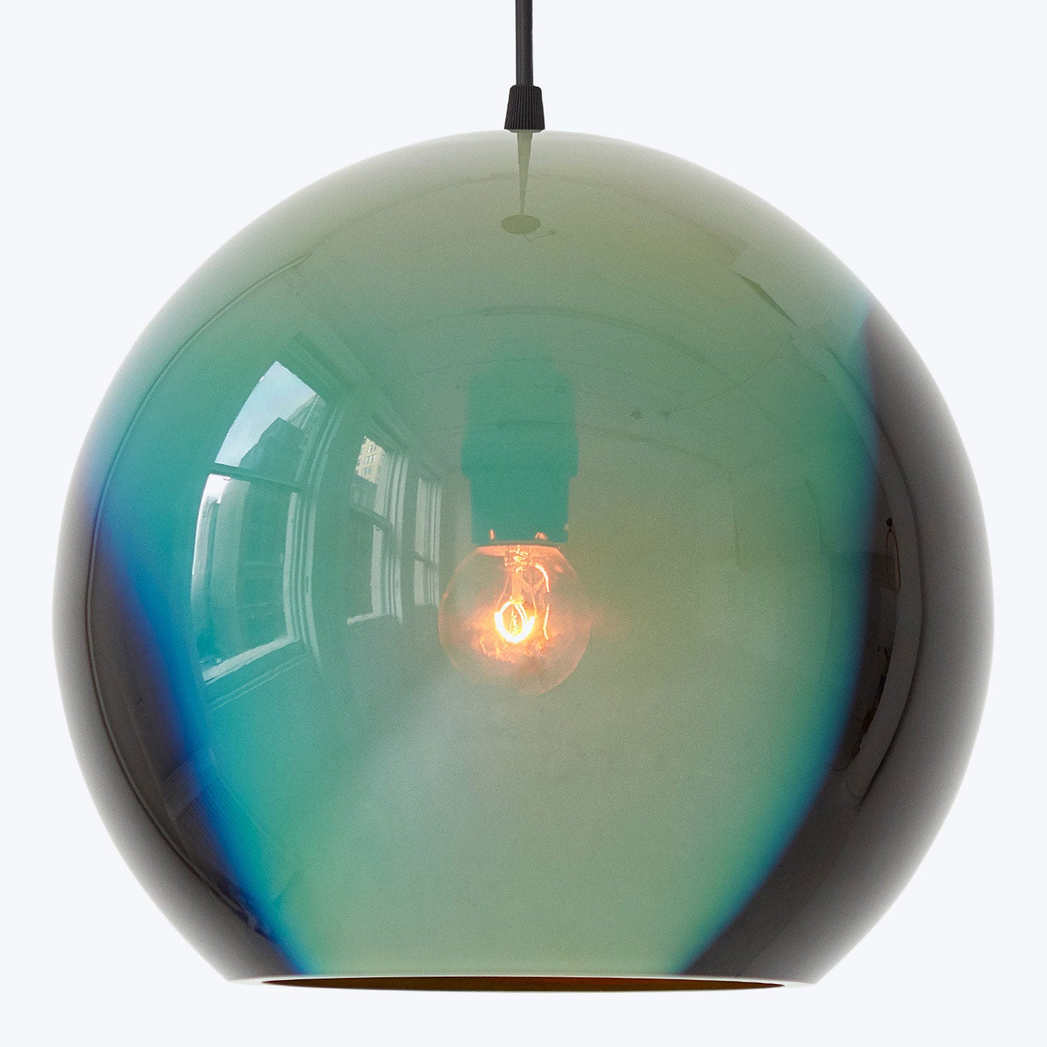 Black Iris Globe Pendant Lamp Default Title