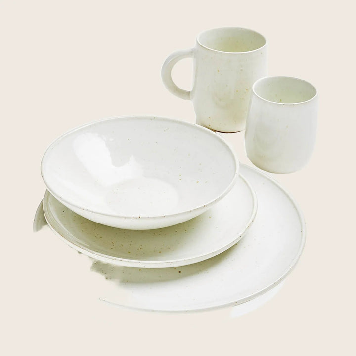 white ceramic dinnerware handmade cocina abc restaurant