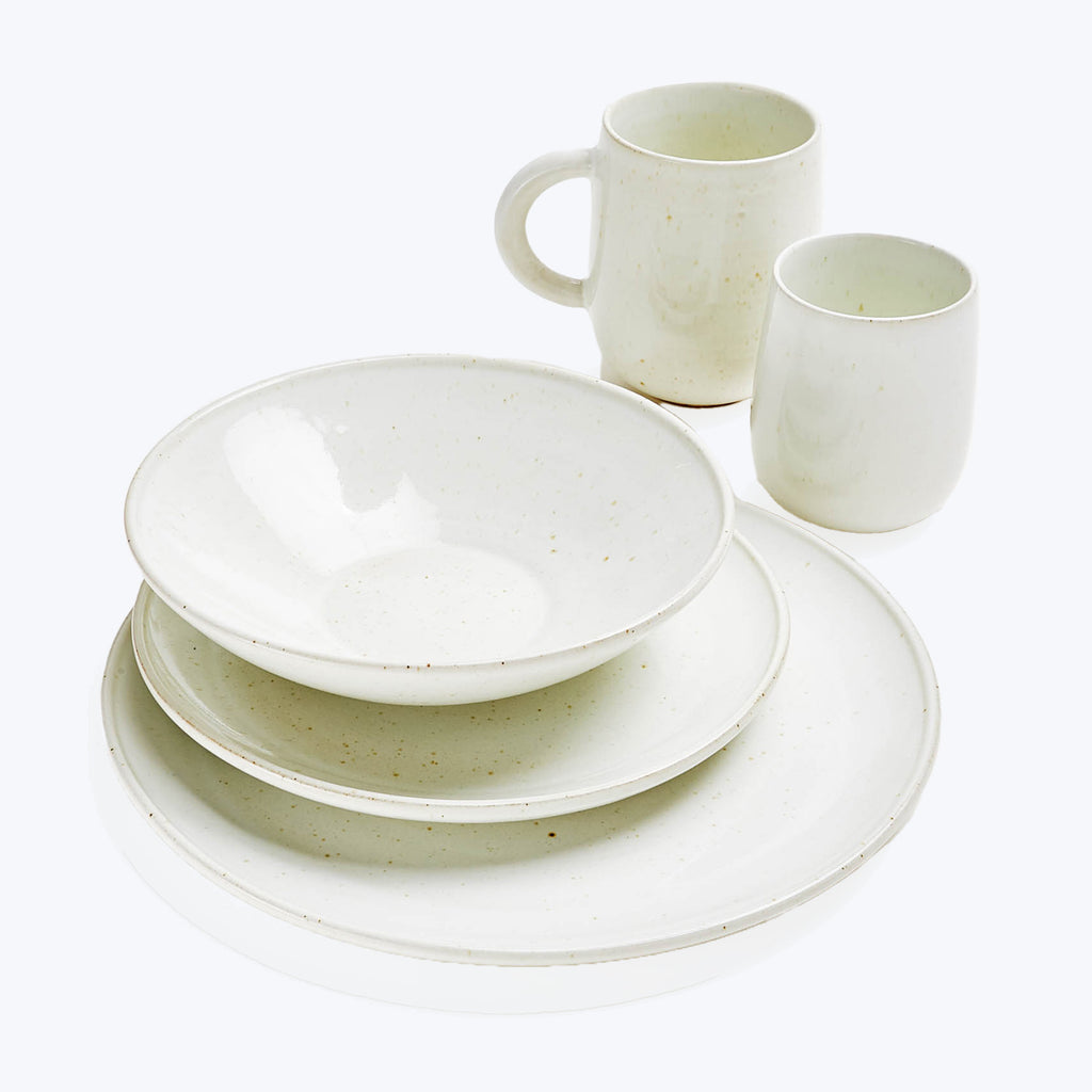 white ceramic dinnerware handmade cocina abc restaurant
