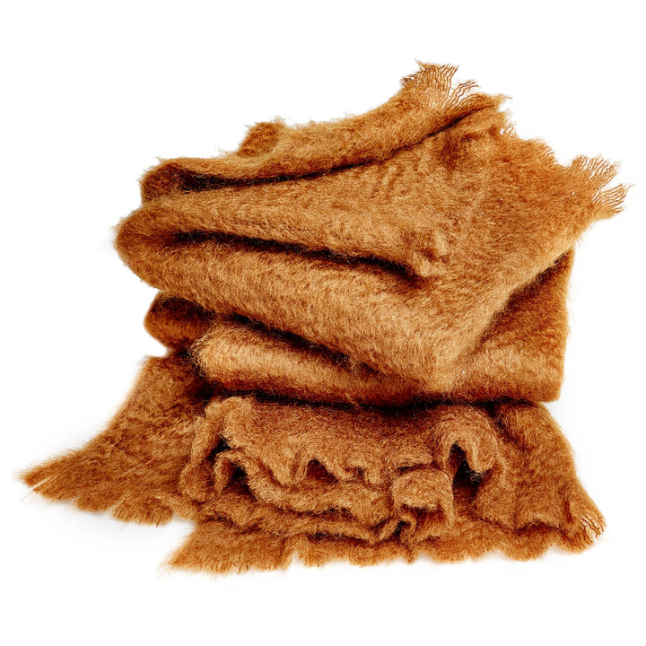 Mohair Throw-Light Sand