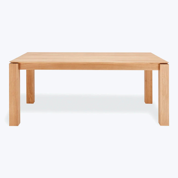 Oak Slice Extendable Dining Table-55"-87"