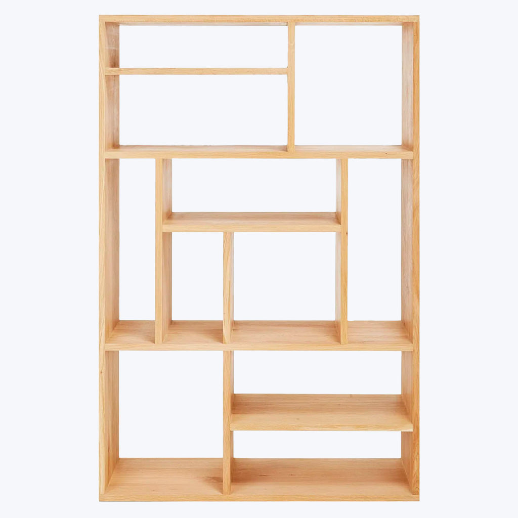 Small Oak M-Rack Bookcase – abc carpet & home