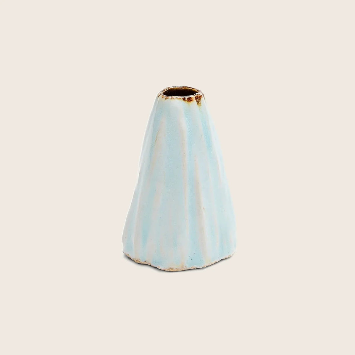 Ash Cloud Conical Vase Light Blue