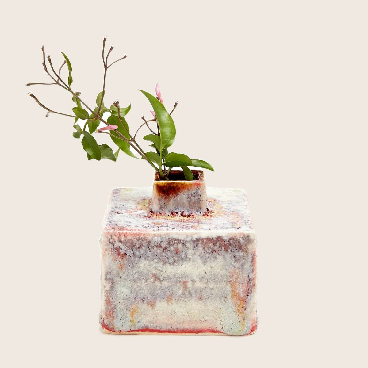 Ash Cloud Square Vase